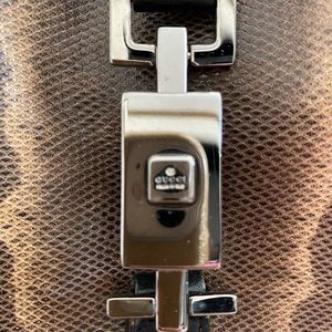 Gucci Lizard Jackie O Hobo Brown / Black